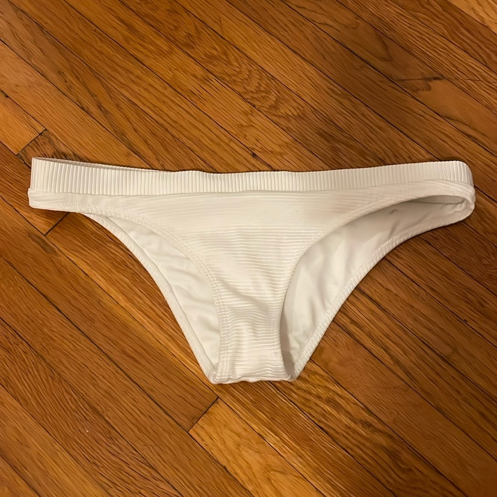 White bikini bottoms